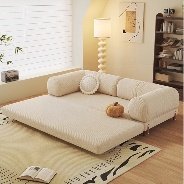 Metal Frame Corduroy Fabric Upholstered Sofa Bed – SPS FURNTIURE