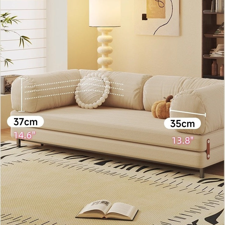 Metal Frame Corduroy Fabric Upholstered Sofa Bed – SPS FURNTIURE