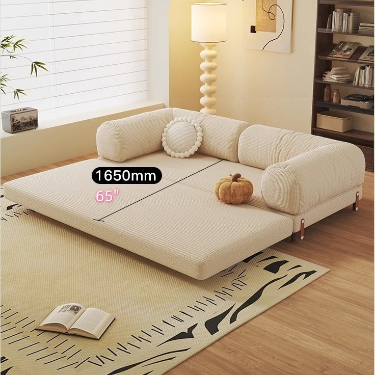 Metal Frame Corduroy Fabric Upholstered Sofa Bed – SPS FURNTIURE