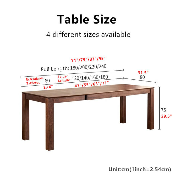 Minimalist Extendable Dining Table