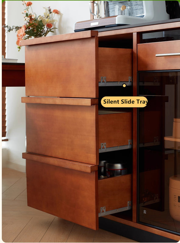 Modern Multi-Functional Buxus Boxwood Sideboard Cabinet