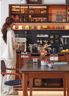 Modern Multi-Functional Buxus Boxwood Sideboard Cabinet