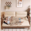 Multifunctional Retractable Sofa Bed with Wide Armrest and Storage Shelf