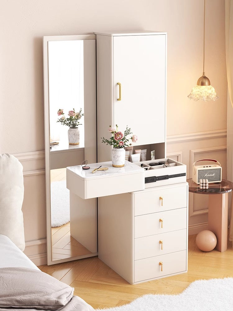 Nordic Dressing Table with Full Body Mirror And Drawers – SPS FURNTIURE Nordic Dressing Table with Full Body Mirror And Drawers – SPS FURNTIURE