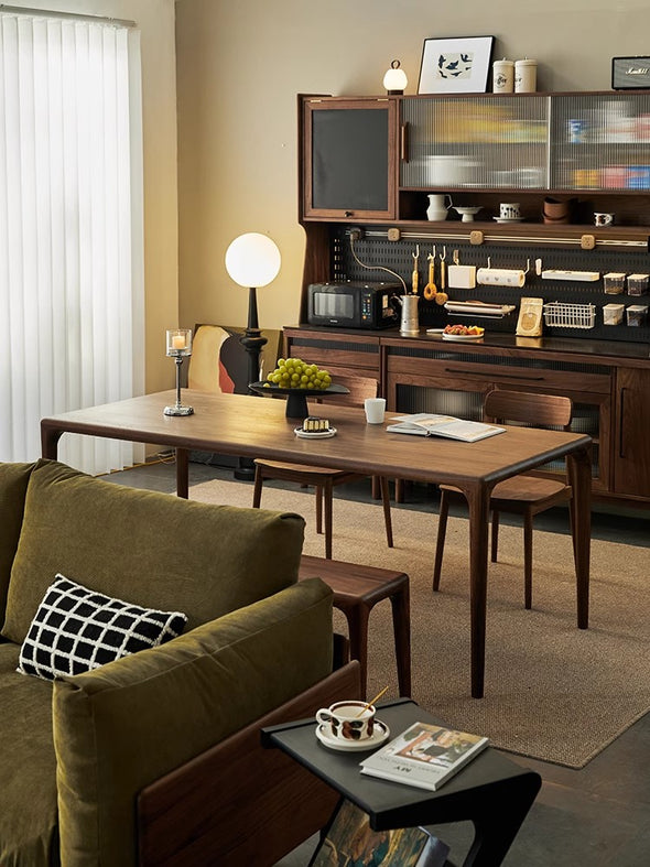 North American Walnut Wood Sideboard Cabinet