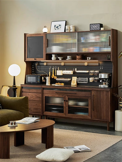 North American Walnut Wood Sideboard Cabinet