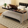 Over Bed Table with Tiltable Tabletop & Universal Wheels