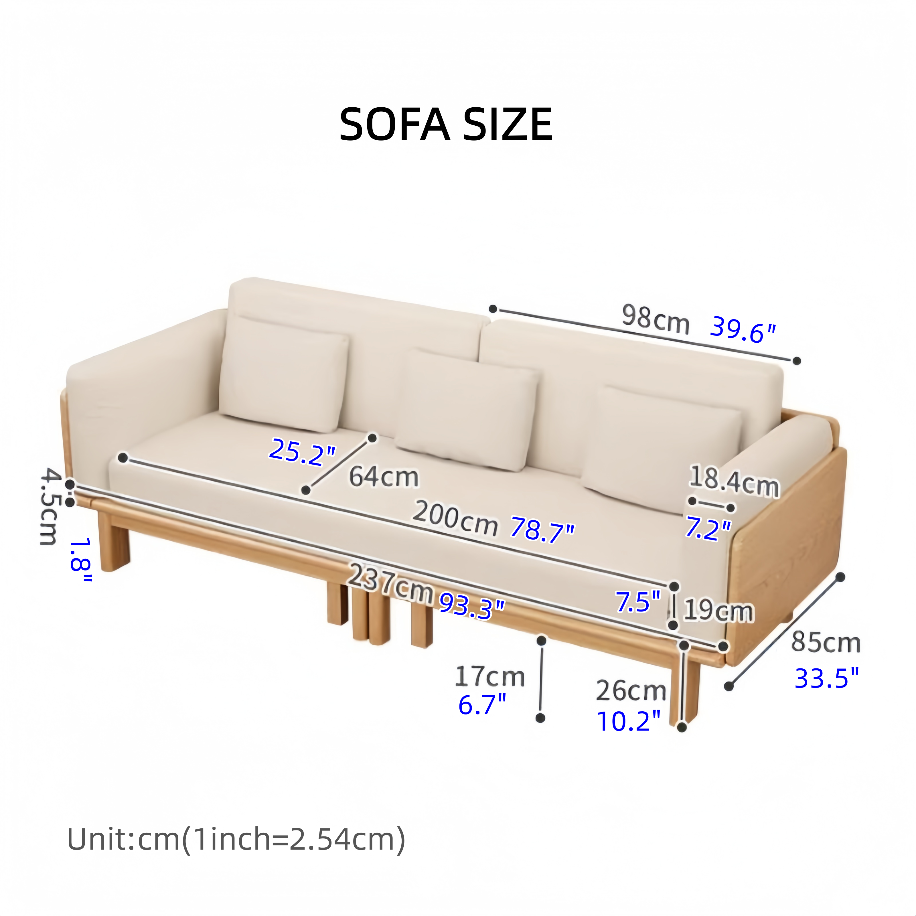 Japandi Solid Wood Sofa Bed – SPS FURNTIURE Japandi Solid Wood Sofa Bed – SPS FURNTIURE