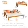 Multifunction Solid Wood Arhat Sofa Bed