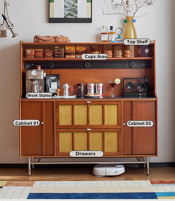 Buxus Boxwood WEILAI Sideboard Buffet Cabinet