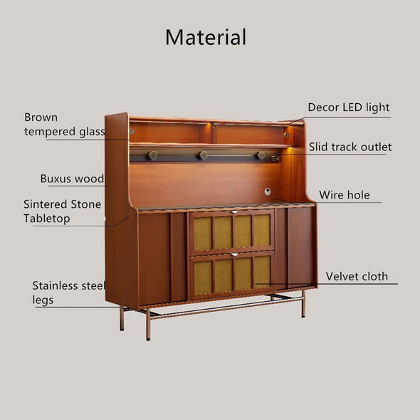 Buxus Boxwood WEILAI Sideboard Buffet Cabinet