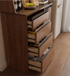 Solid Wood Coffee Bar Cabinet with Peg Board Organizer and Ample Storage