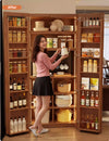 Solid Wood Double Door Kitchen Pantry Cabinet