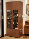 Solid Wood Double Door Kitchen Pantry Cabinet