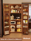 Solid Wood Double Door Kitchen Pantry Cabinet