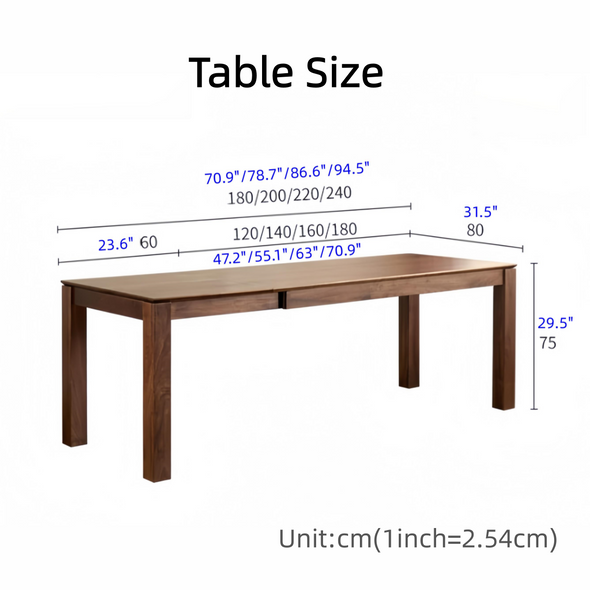Solid Wood Extendable Dining Table – SPS FURNTIURE