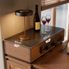 Solid Wood Extendable Kitchen Island Table with Storage and Foldable Dining Design