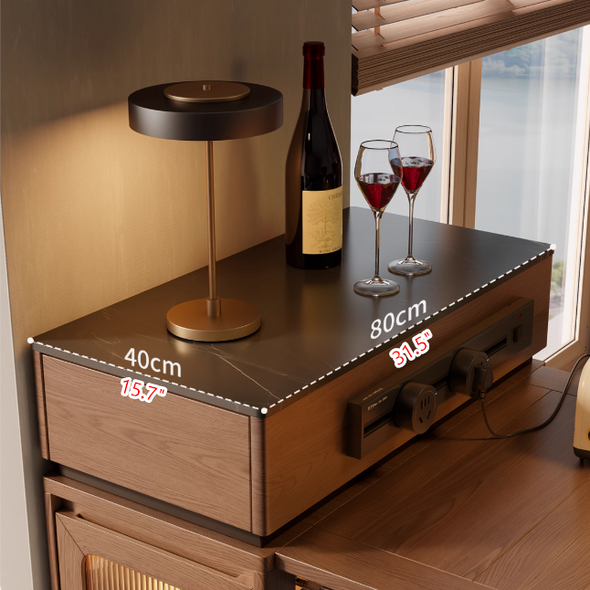 Solid Wood Extendable Kitchen Island Table with Storage and Foldable Dining Design