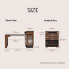 Solid Wood Extendable Kitchen Island Table with Storage and Foldable Dining Design