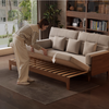 DM Solid Wood Frame Pull-Out Sofa Bed