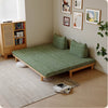 Solid Wood Frame Tatami Sofa Bed With Tumbler Back Cushion