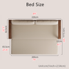 Solid Wood Pull Out Sofa Bed with Underneath Storage Drawers