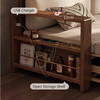 Solid Wood Pull Out Sofa Bed with Underneath Storage Drawers