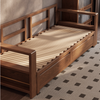Solid Wood Pull Out Sofa Bed with Underneath Storage Drawers