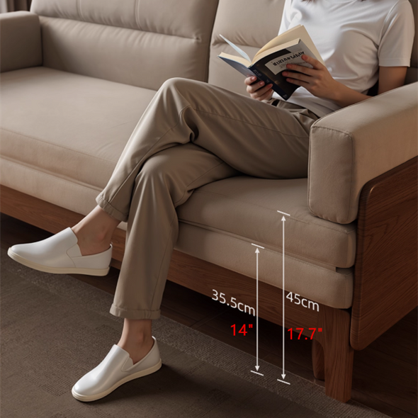 DM Solid Wood Frame Pull-Out Sofa Bed