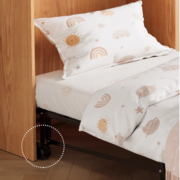 Space-Saving 3-in-1 Foldable Desk with Hidden Bed