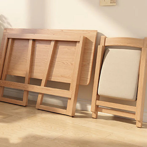 Space Saving Solid Wood Folding Desk