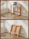 Space Saving Solid Wood Folding Desk