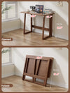 Space Saving Solid Wood Folding Desk