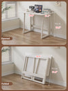 Space Saving Solid Wood Folding Desk
