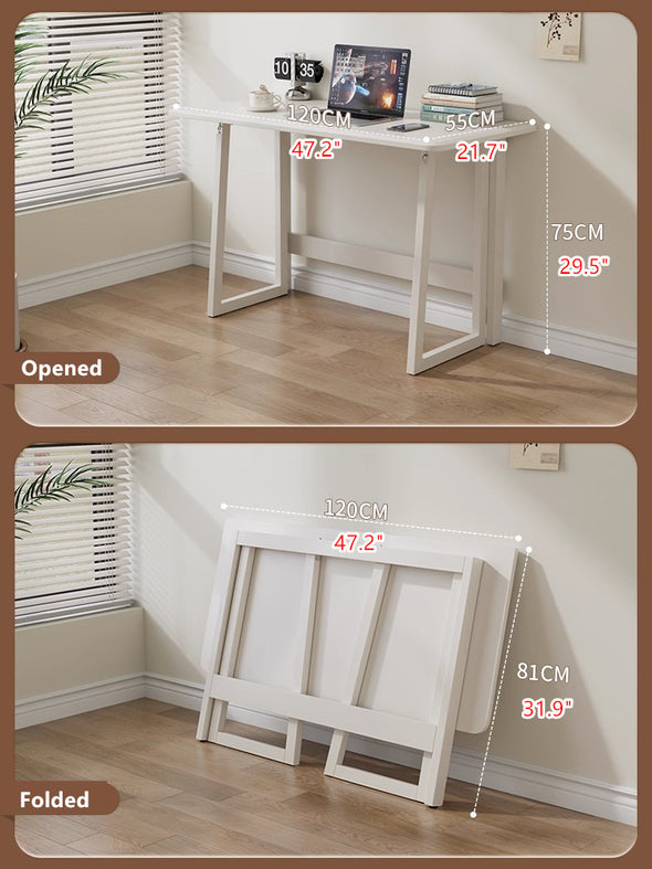 Space Saving Solid Wood Folding Desk