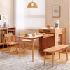 Space Saving Solid Wood Kitchen Island Dining Table
