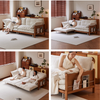 Versatile 3-in-1 Cloud Sofa Bed with Built-In Side Storage