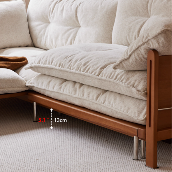 Versatile 3-in-1 Cloud Sofa Bed with Built-In Side Storage