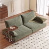 Modern Separate Pull-Out Sofa Bed with Armrest End Table