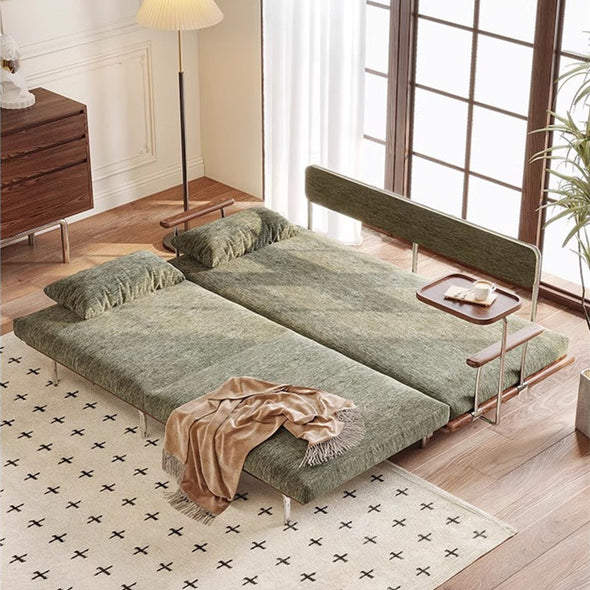 Modern Separate Pull-Out Sofa Bed with Armrest End Table
