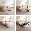 3-in-1 Convertible Sofa Bed with Hidden Desk Armrest and Underneath Storage