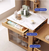 Telescopic and Expandable Island Table