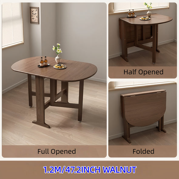Ultra-Thin Solid Wood Double Drop Leaf Dining Table – SPS FURNTIURE