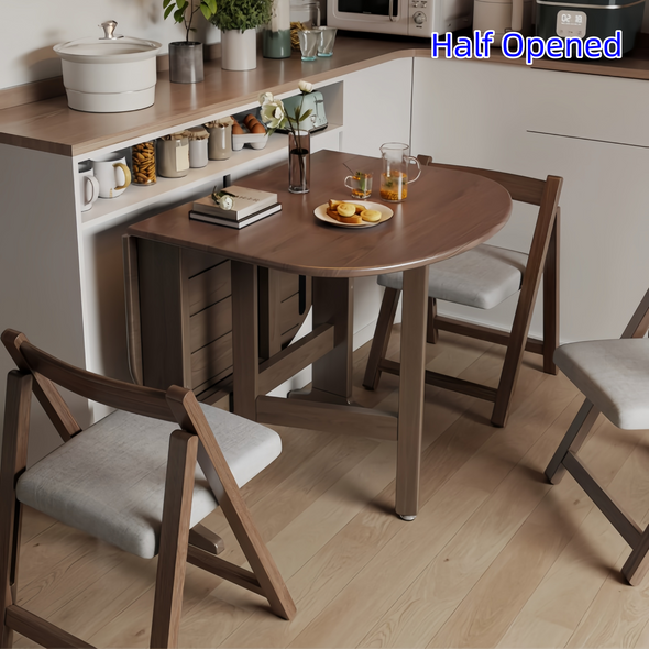 Ultra-Thin Solid Wood Double Drop Leaf Dining Table – SPS FURNTIURE