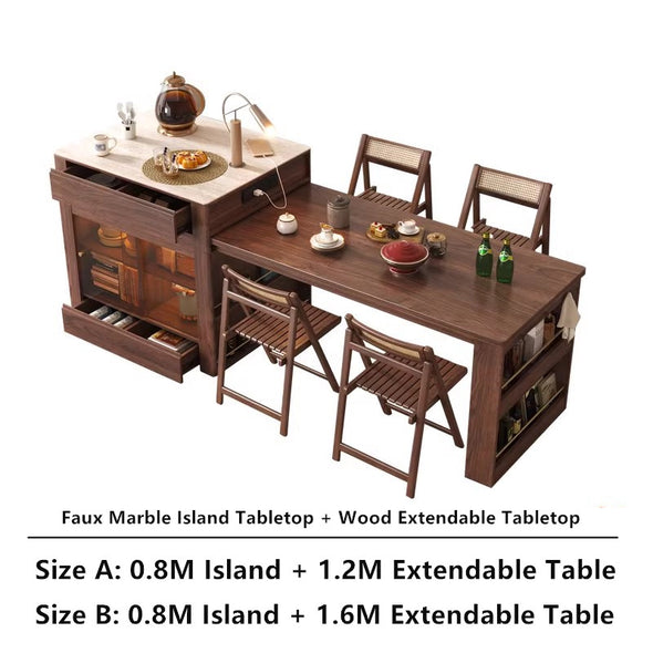 Telescopic Kitchen Island Table