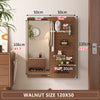 Wall Mounted Full Body Mirror with Peg Board Organizer
