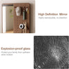 Wall Mounted Full Body Mirror with Peg Board Organizer