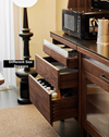North American Walnut Wood Sideboard Cabinet