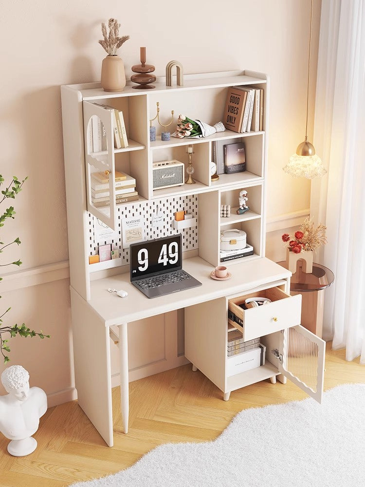 Space Saving Work Station with Shelf and Rotating Desk – SPS FURNTIURE