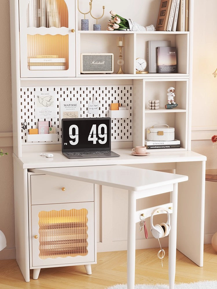 Space Saving Work Station with Shelf and Rotating Desk – SPS FURNTIURE